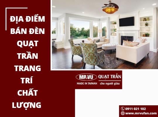 đèn quạt trần trang trí