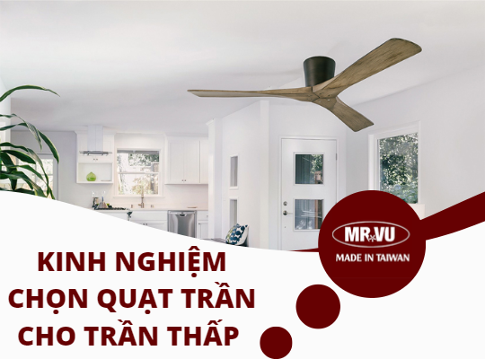 quạt trần cho trần thấp