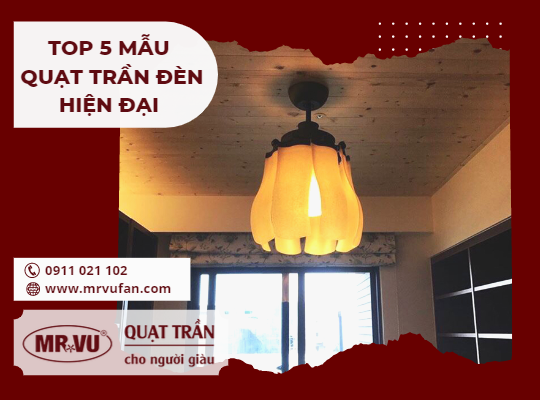 quạt trần đèn hiện đại