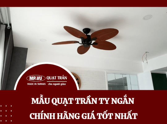 quạt trần ty ngắn