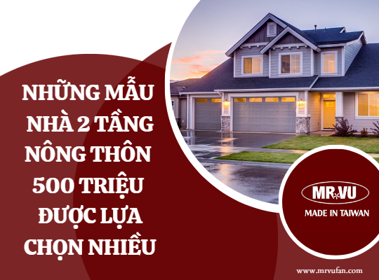 mau nha 2 tang nong thon 500 trieu
