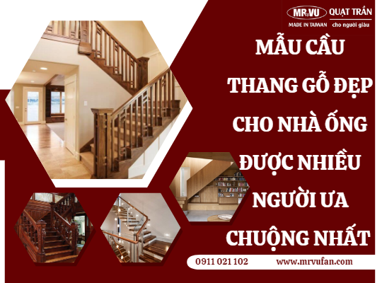 cau thang go dep cho nha ong