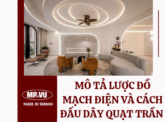 Mo ta luoc do mach dien va cach dau day quat tran